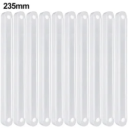 10 - Pack Plastic Drawer Slides - Durable Replacement Drawer Runners (White - 235mm)
