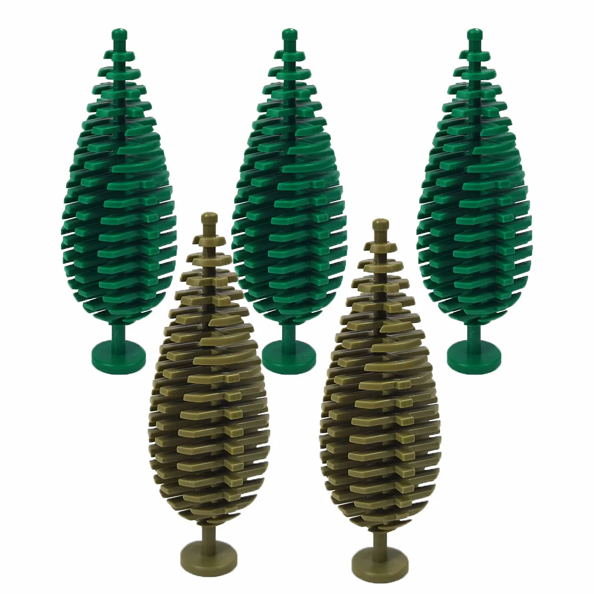 MOC DIY Dschungel-Garten & Baum-Bausteine - Hoflandschaft-Steine Kompatibel mit Großen Stadtansicht-Sets – Detail 1