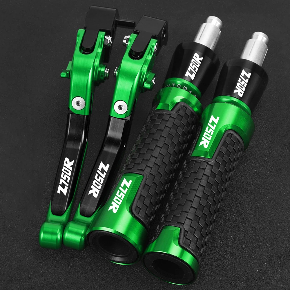 

FOR KAWASAKI Z750R Z 750R Z750 R Motorcycle Accessories Adjustable Brake Clutch Levers Handlebar Handle Bar Grips CNC 2011 2012