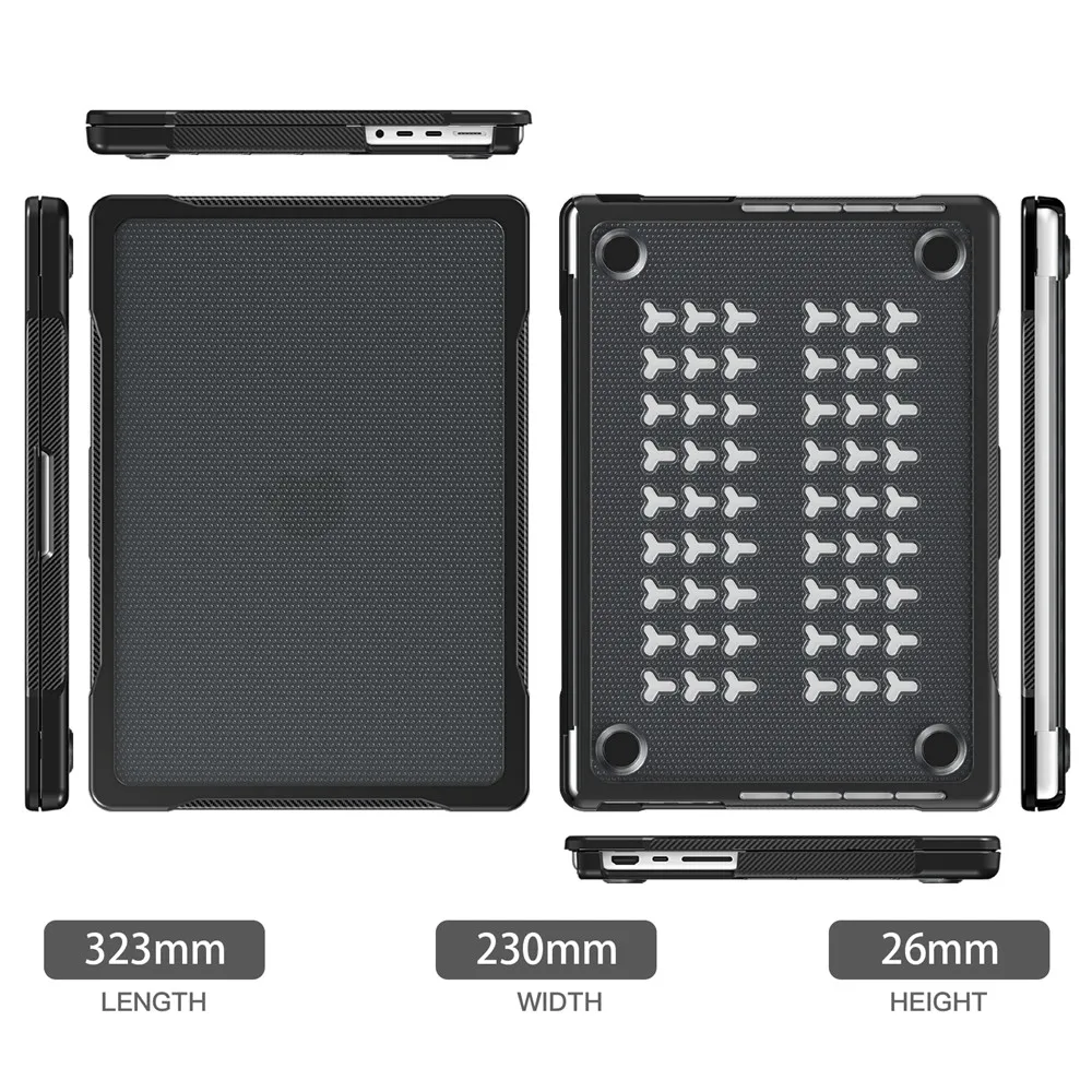 Capa Protetora para Laptop para Apple Macbook Capa para Macbook Pro 14 m2 Chip m1 A2779 A2442 14.2 in 2023 Novo 2023 - Imagem 6