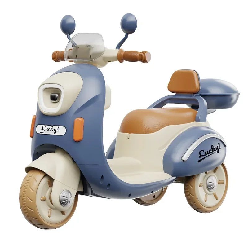 Children's Electric Motorcycle Tricycle Battery Car Charging Remote Control Toy Car Boys and Girls