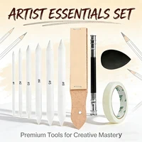3/13PCS Sets Profession Sketch Paper Eraser Pens Blending Stump Art Sketches with Eraser Pens for Painting and Smearing Pen 3