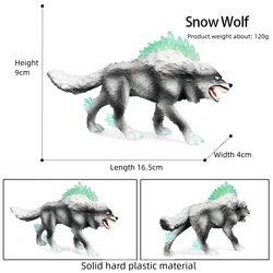 Realistic Mythical Dragon Action Figure - PVC Animal Collection Toy (Snow wolf)