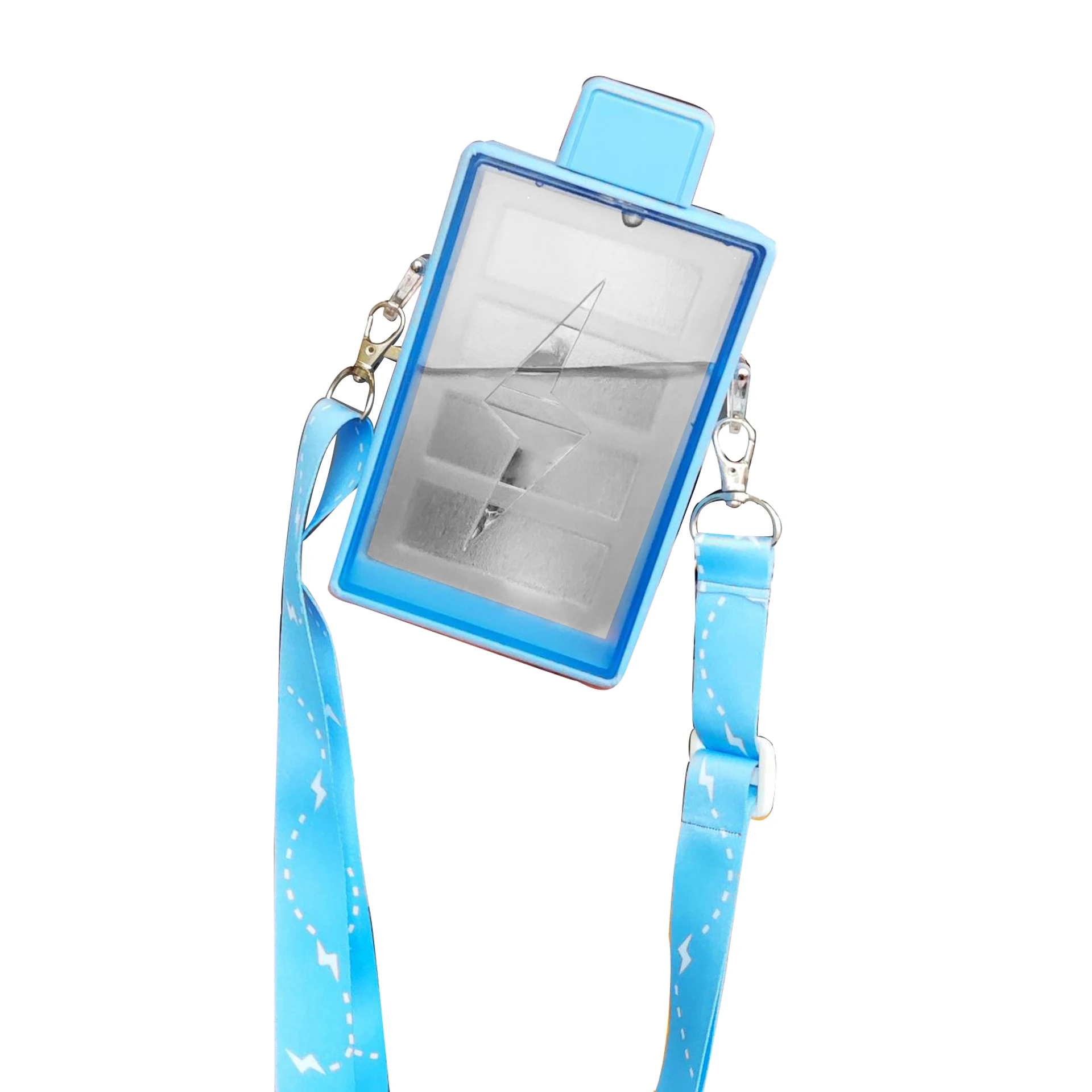 Flat Plastic Water Bottle Leak Proof Transparent Bottle For Outdoor Camping Sports 450Ml