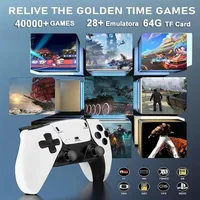128G Game Stick M15 4K Video TV Game Console Wireless Gamepads Video Game 64G 40000+/50000+ Classic Arcade Games HD Two-player 6