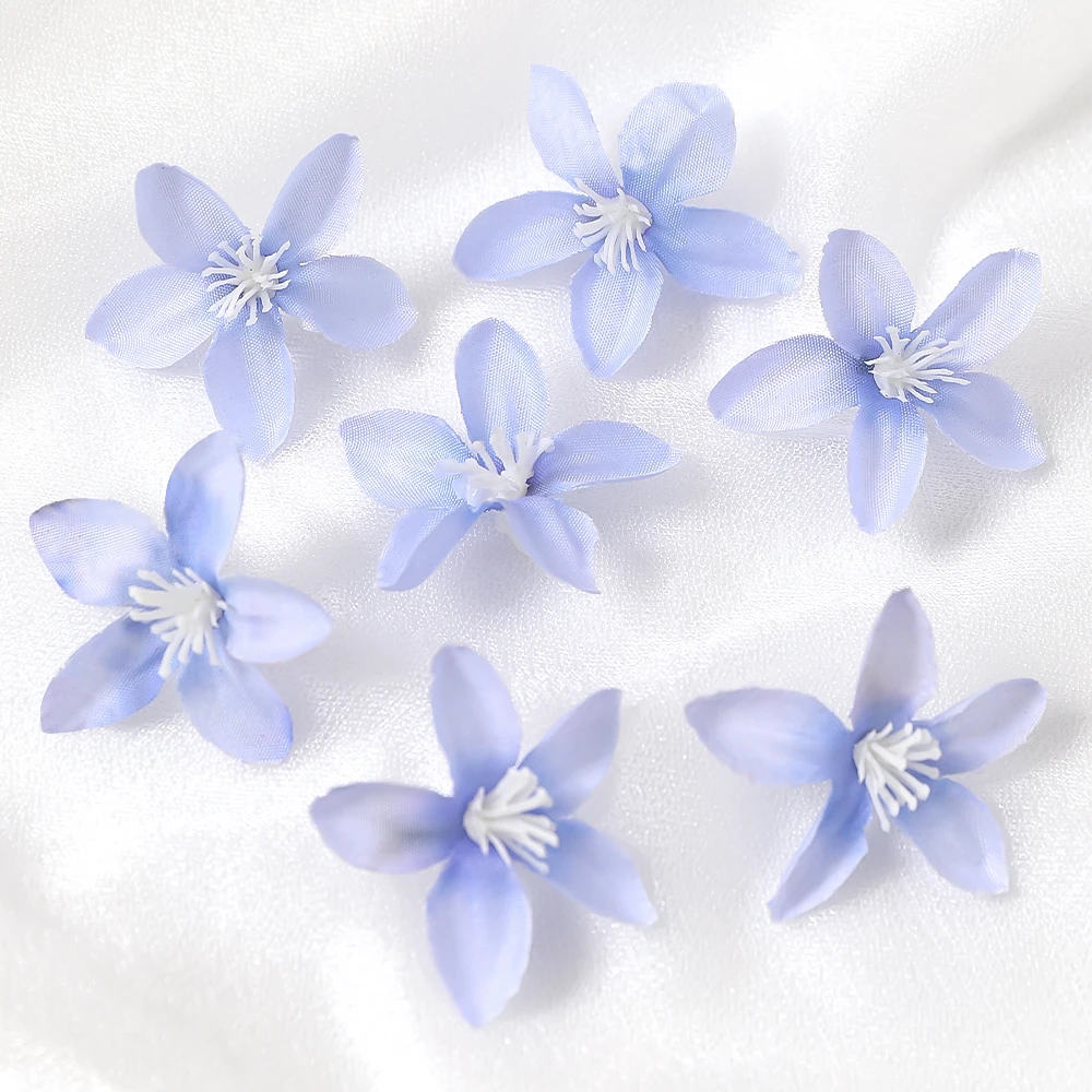 Five Star Artificial Flower Heads for DIY Home and Event Decoration
