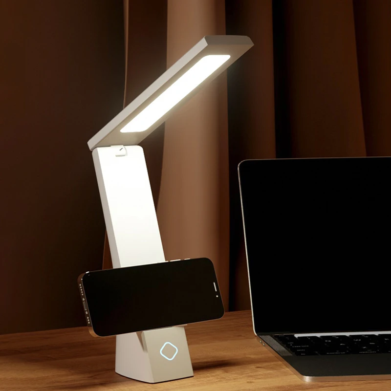 Led Desk Lamp Charging And Plugging Foldable Table Lights Eye Protection Learning Desk Lamp Bedroom Bedside Desk LightingFixture 2