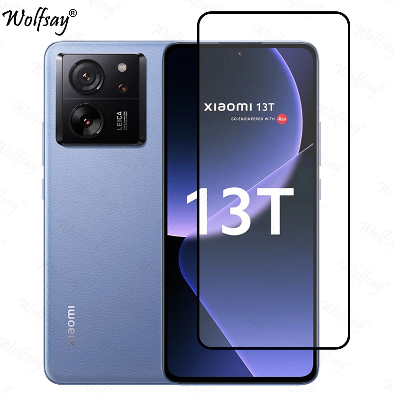 واقي شاشة كامل لهاتف Xiaomi 13T من الزجاج المقسى ل...