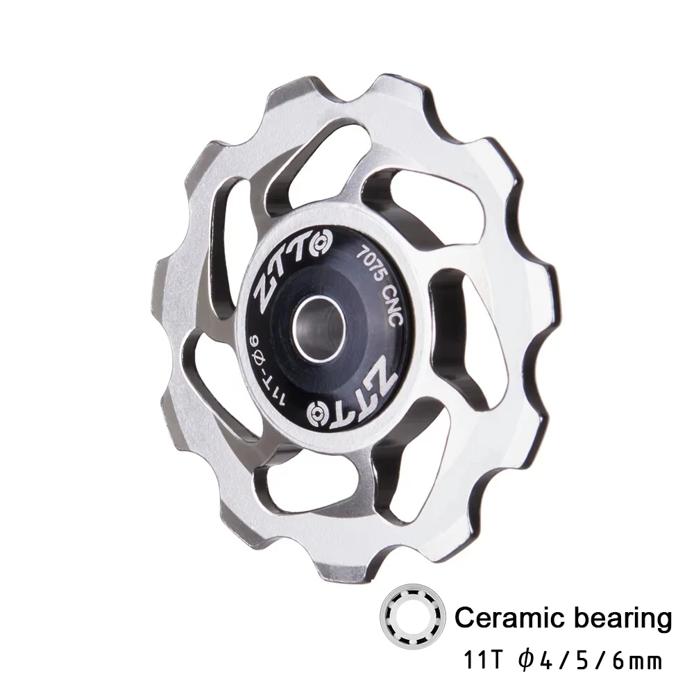 Lightweight Aluminum Alloy Ceramic Bearing Bike Jockey Wheel Pulley