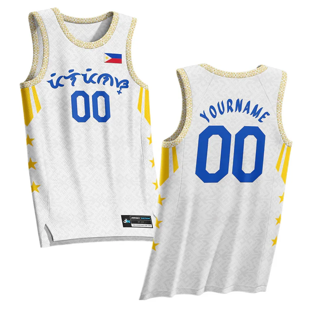 Philippines Custom Basketball Jersey Fashion Casual Sleeveless Hot Selling T-shirt Children's Quick Drying Breathable Sports Top 2