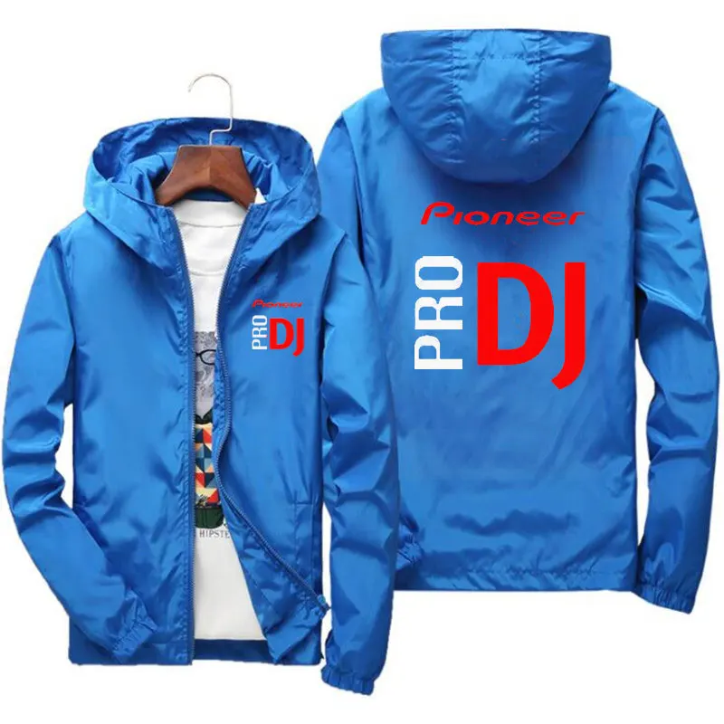 Men's New Spring and Autumn Pioneer DJ Hip Hop Hooded Casual Bomber Jacket Large Size Windbreaker Jacket Men's Zipper 7XL