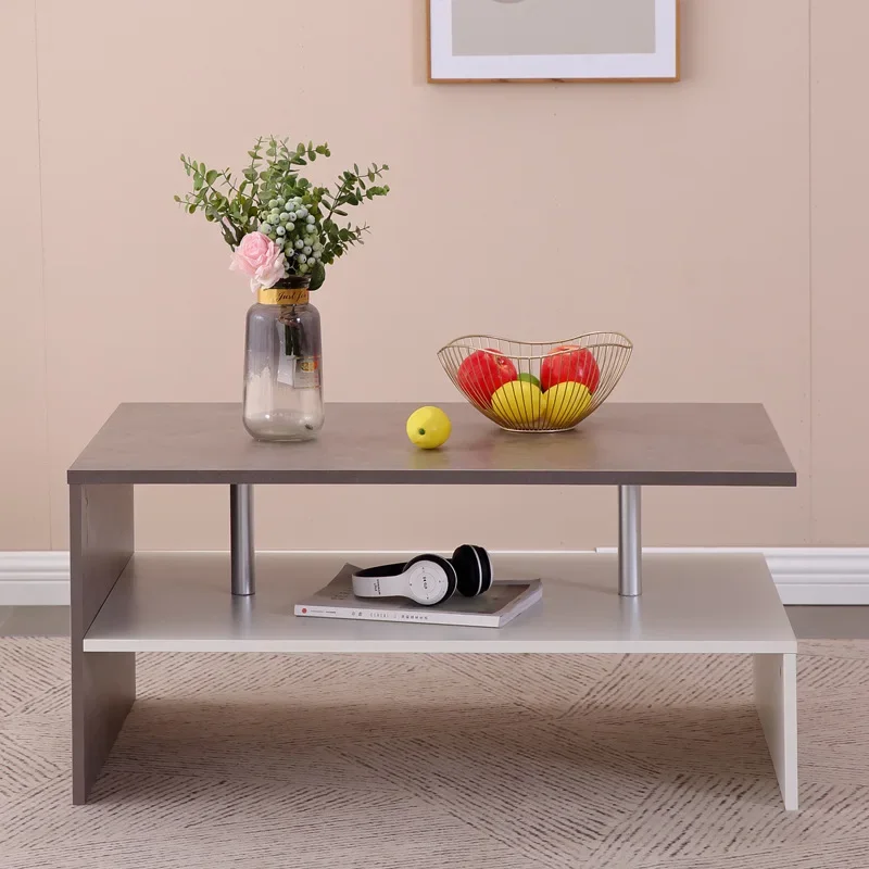 Rectangular coffee table, modern, simple, light and luxurious home living room, creative small unit, multifunctional sofa