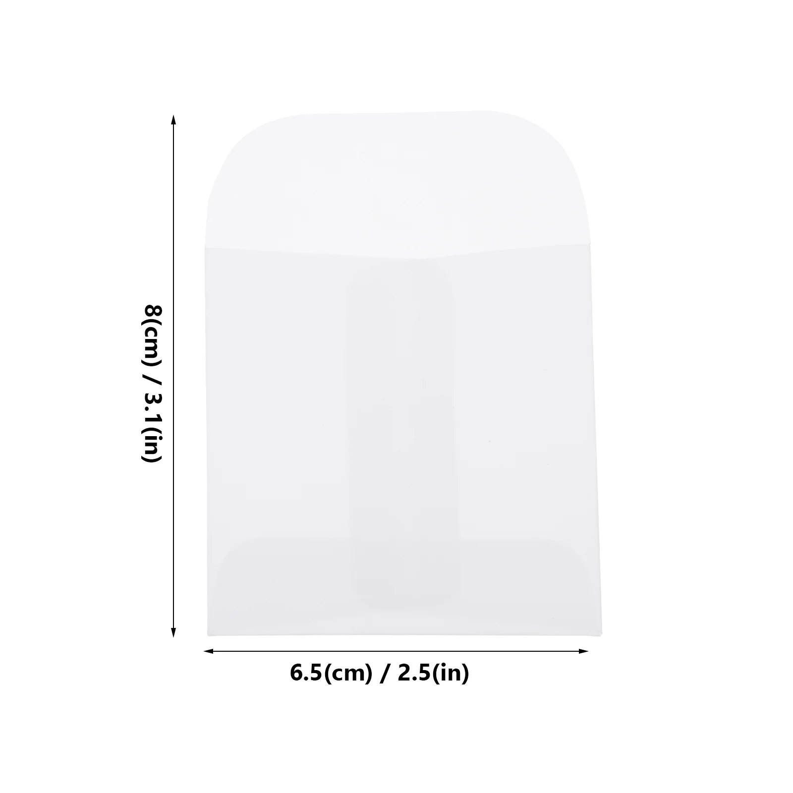 50 Pcs Mini Envelopes Hangtag Envelopes Small Cards Coin Envelope Transparent Small Bag Clear Envelope Paper