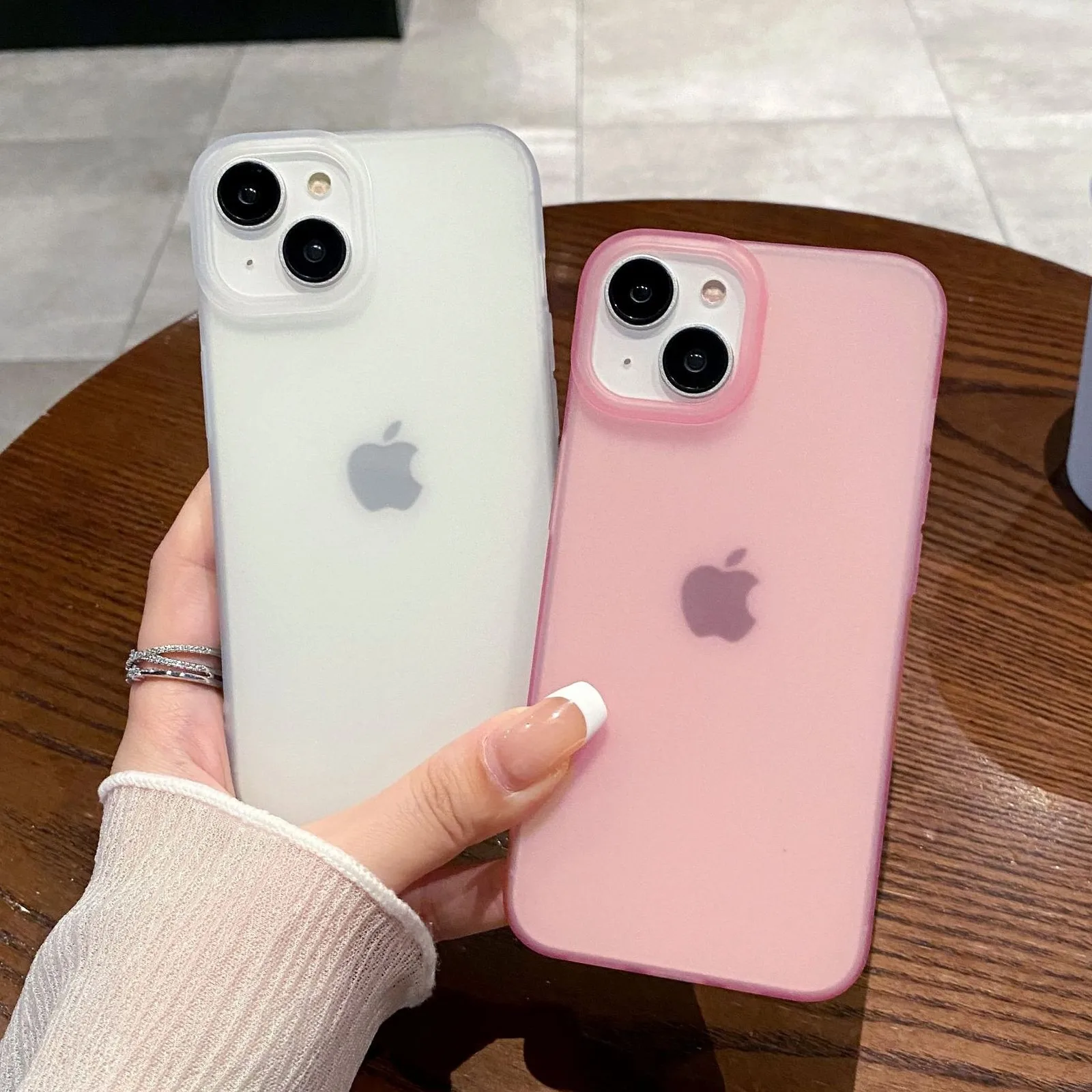 Ultra-Thin Shockproof Soft Silicone Matte Transparent Phone Case