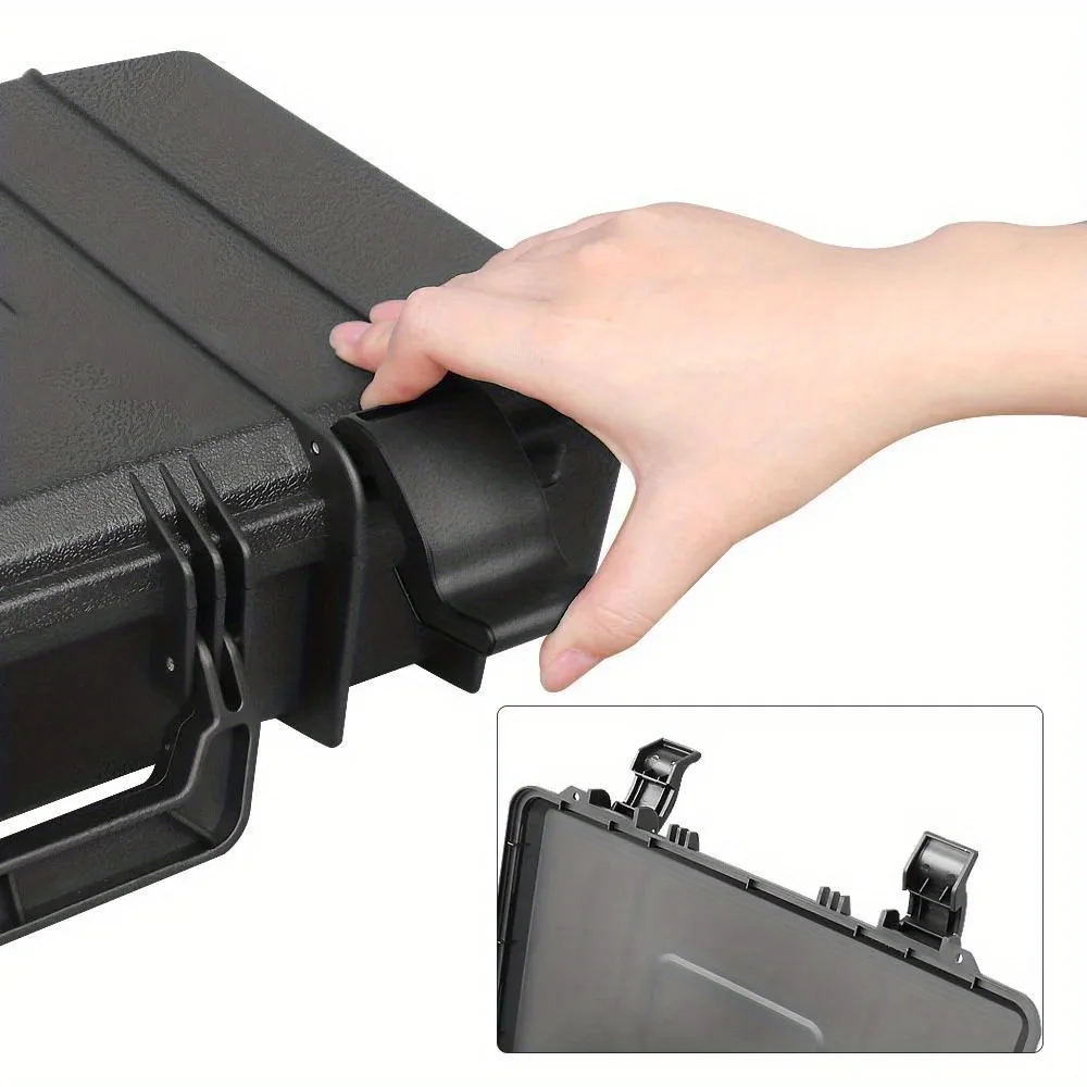 1pc Toolbox Rectangular Outdoor Monitoring Equipment Dampproof Protective Plastic Case Photographic Equipment Storage Box 3