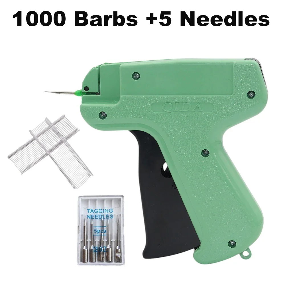 Label Gun 1000 Barbs +5 Needles Clothes Garment Price Label Tags Gun Marking DIY Apparel Tagging Guns Sewing Craft Tools Tag Gun