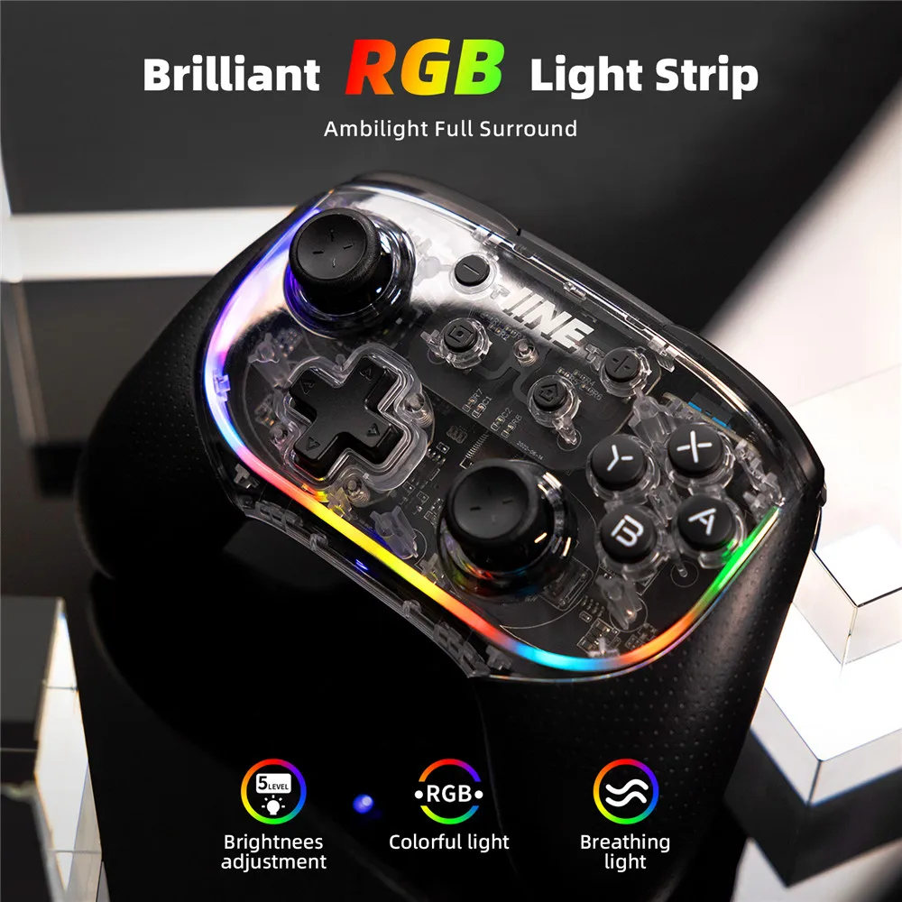 Iine Phantom Elite Pro Controller Meccanico Alps Analog Stick Multi-Mode Compatibile Per Switch Pc Steam Phone
