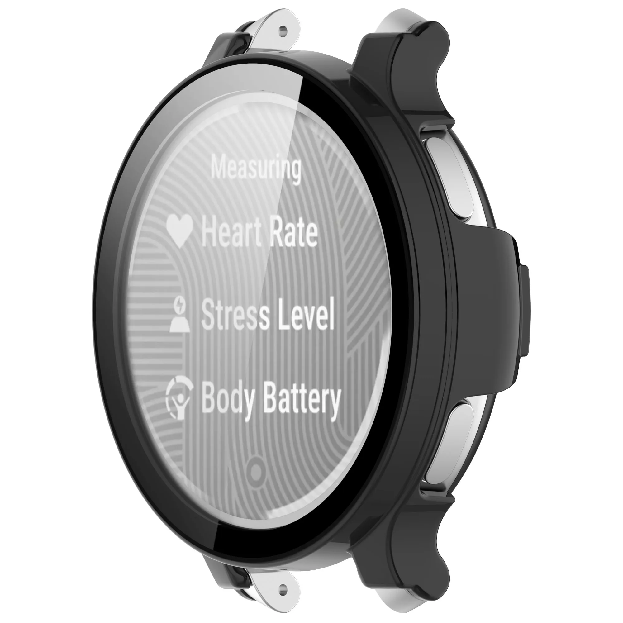 Enhanced Smartwatch Glass Case - Full-Cover Protective Bumper Shell