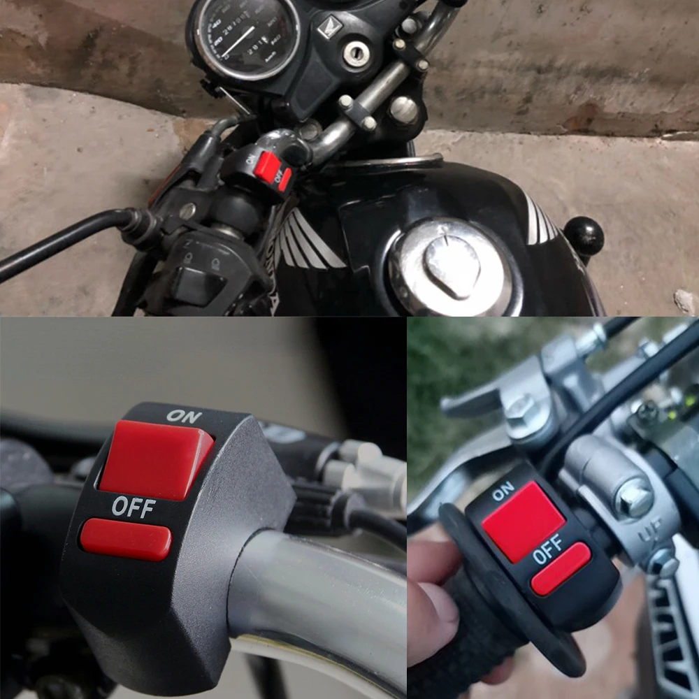 Interrupteur Universel De Phare De Moto Et De Véhicule Électrique, Bouton  D'éclairage Led, Interrupteur De Poignée À 4 Câbles, Accessoires De Moto -  Commutateurs De Moto - AliExpress