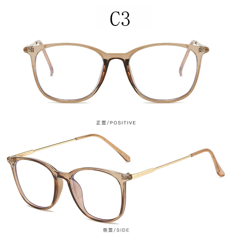 Modische Photochrome Brille Anti-Blaulicht Vintage Retro Eckiger Rahmen Damen Herren Farbwechsel Sonnenbrille UV400-Schutz – Detail 13