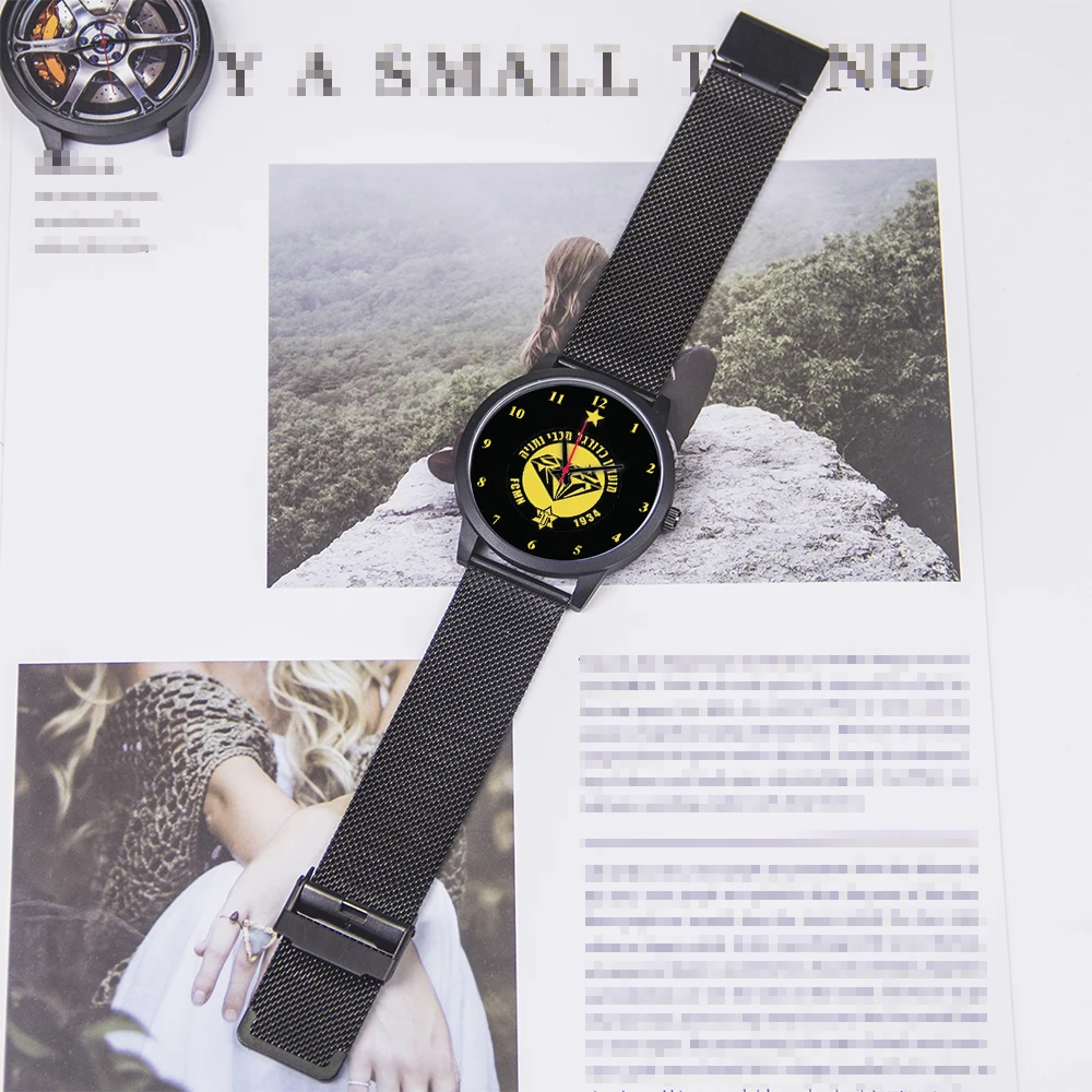 Premium Personalized Black Dial Quartz Watches - Unisex Gift Edition with Commemorative Box
