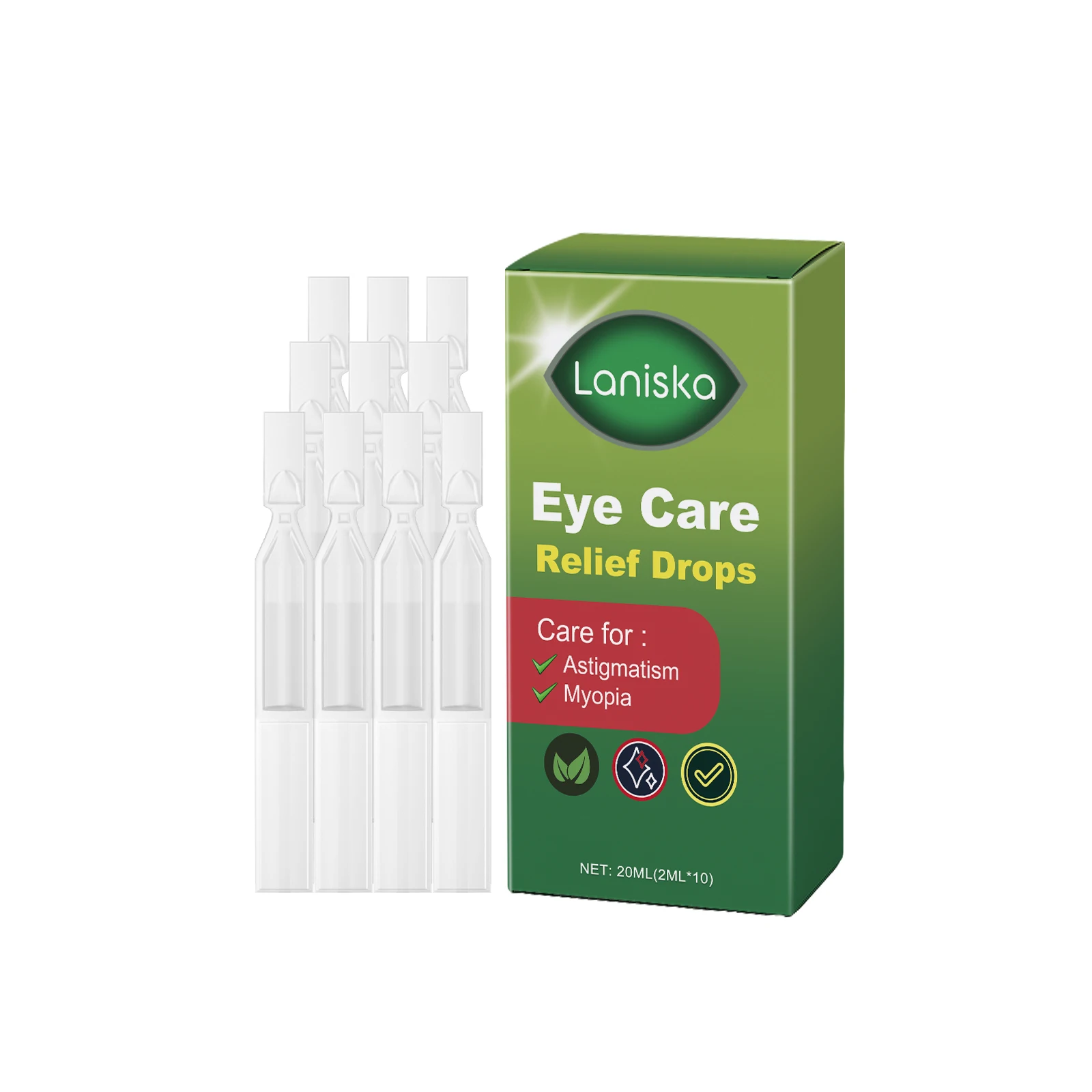 Eye Care Eye Drops for Relieving Eye Fatigue, Effectively Reducing Discomfort from Prolonged Use, Moisturizing Eye Drops - 2