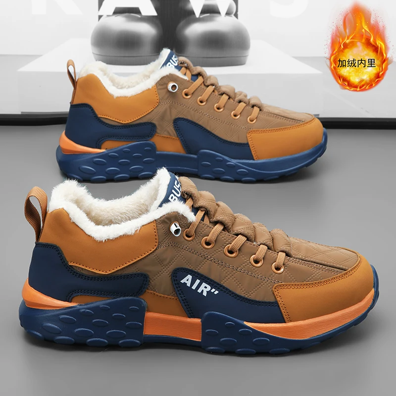 Men Winter Slippers Warm Men Shoes Waterproof Non-Slip Plush Sneakers Male tenis shoes Boots Men Sneakers Winter men sneakers
