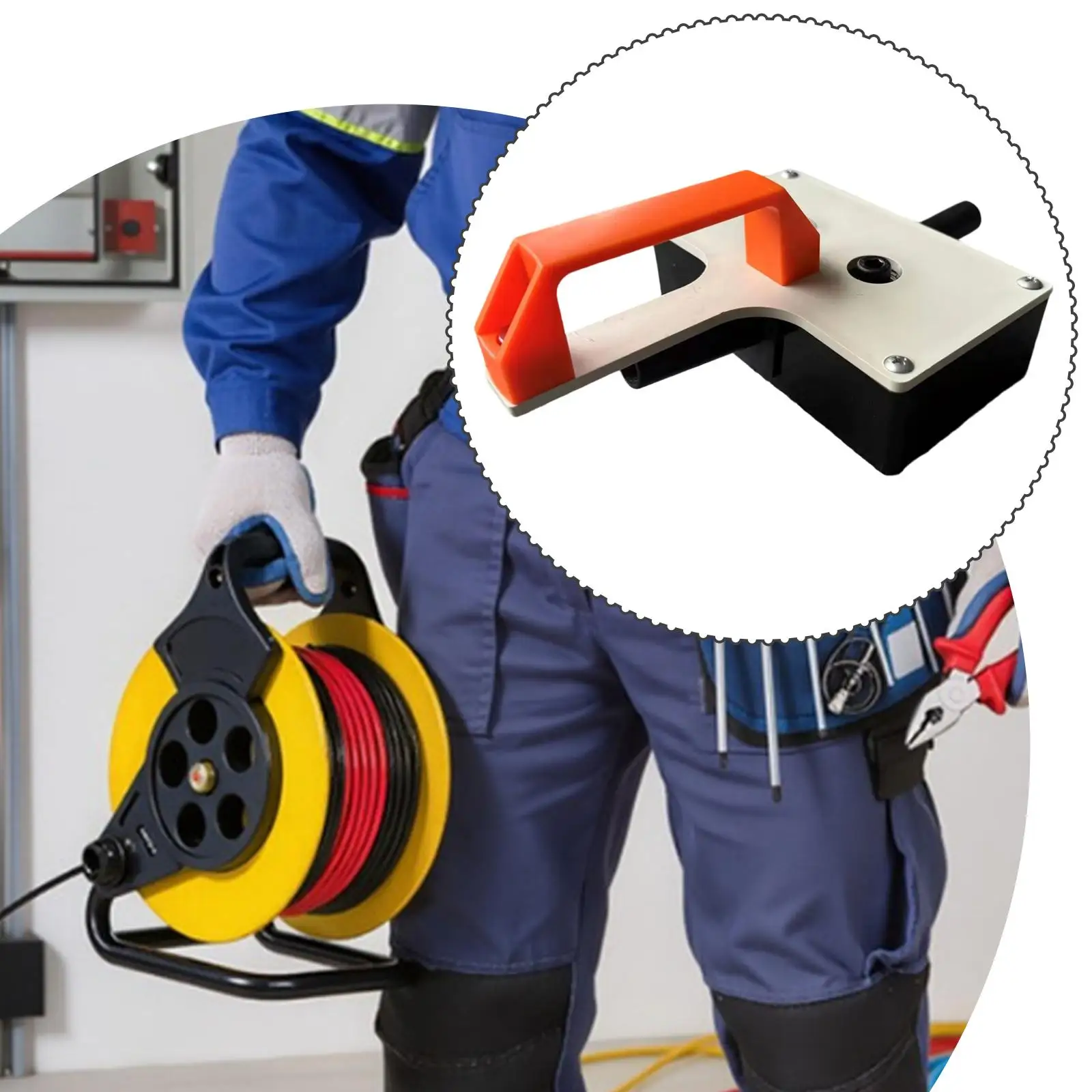 Cable Pulling Aid Compact Electrician Wire Puller Cable Installation Device for Flexible Cable Routing Projects