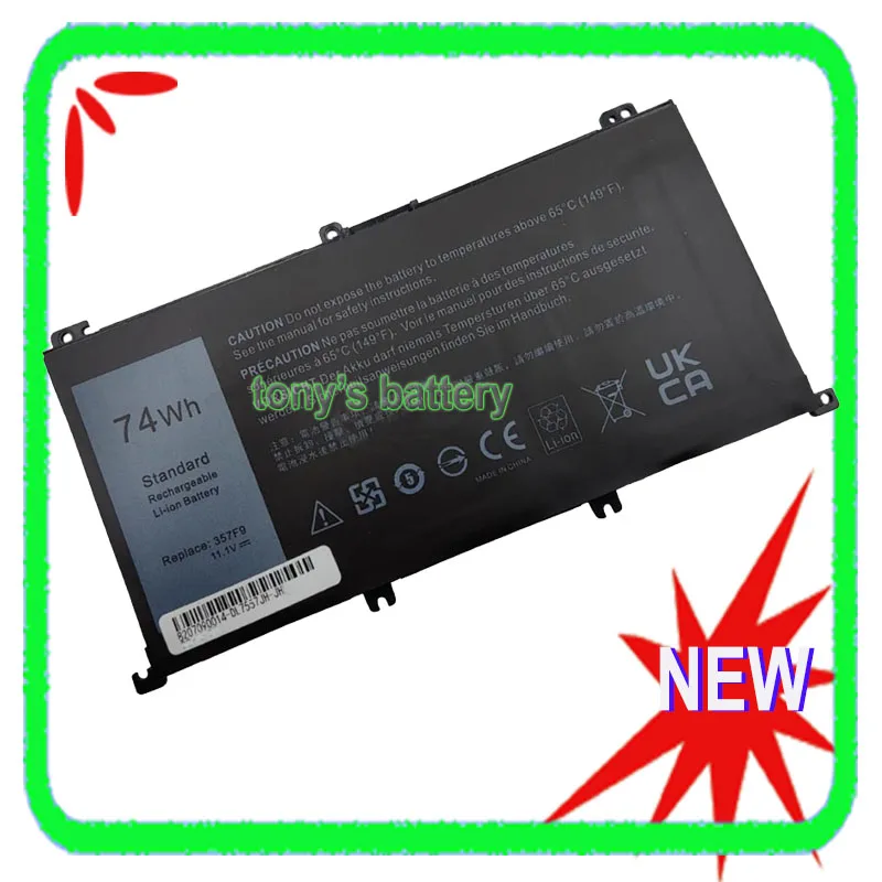 

Новый аккумулятор 357F 9 для Dell Inspiron 15 7000 7559 7557 7566 7567 5576 5577 P65F 71JF4 P57F 0GFJ6
