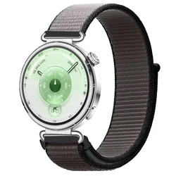18mm Nylon Strap - Sports Comfortable & Breathable Band, Watch Accessories Bracelet for Huawei GT4 41mm (Dark grey)