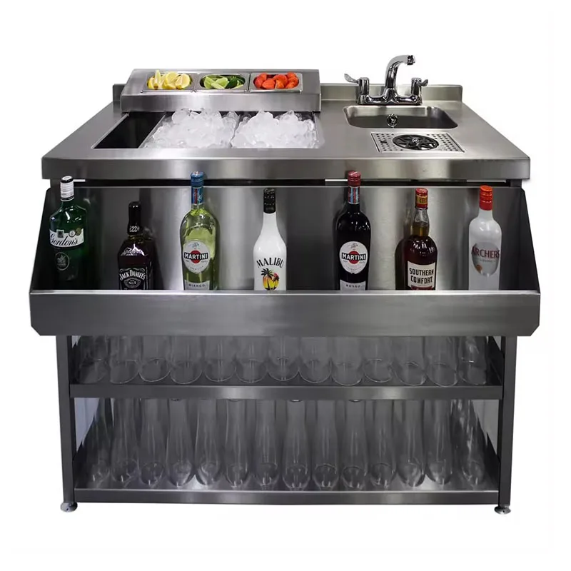 Cocktail Station Professional manufacturers one stop solution customization Stainless steel cocktail bar station