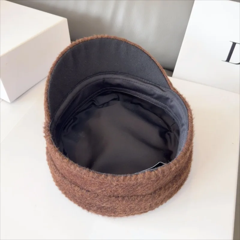 Brand Designer New Women Baker Boy Caps Wool NewsBoy Cap Thick Warm Winter Hats