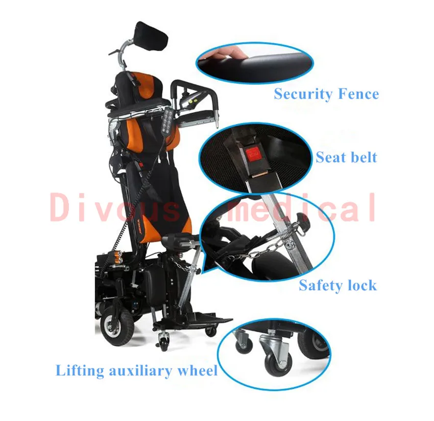 Brushless Motor Electric Standing WheelChair