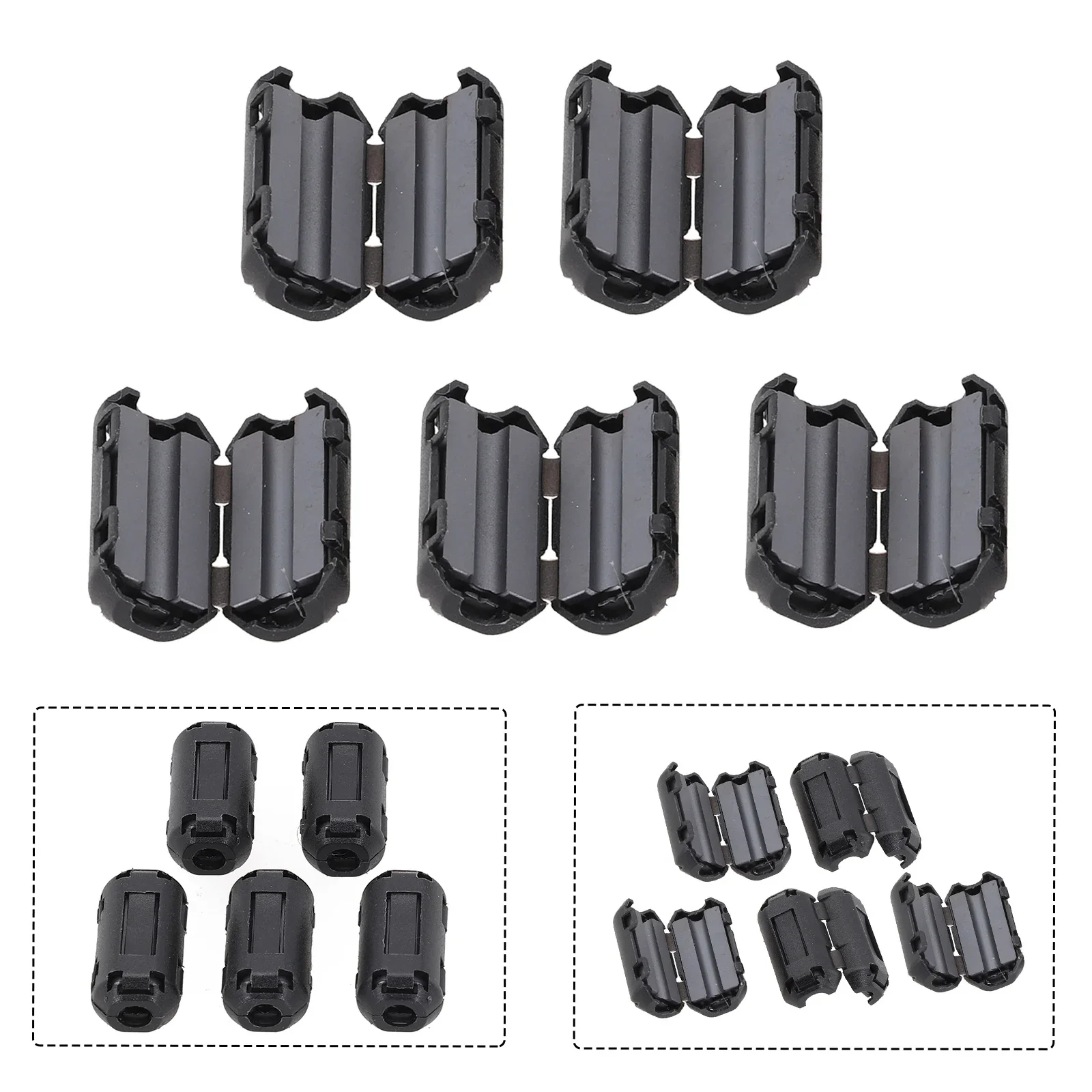 

Nickel Zinc Ferrite Noise Filter Black Choke Clip 13mm 5mm 5x 3.5mm 7mm Anti-jamming Core EMI Ferrite Soft Magnet