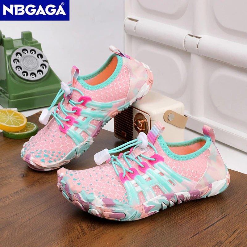 Kids Water Shoes Children Barefoot Shoes Comfortable Trail Running Shoes Breathable Non-Slip Hiking Shoes for Outdoor Beach 4