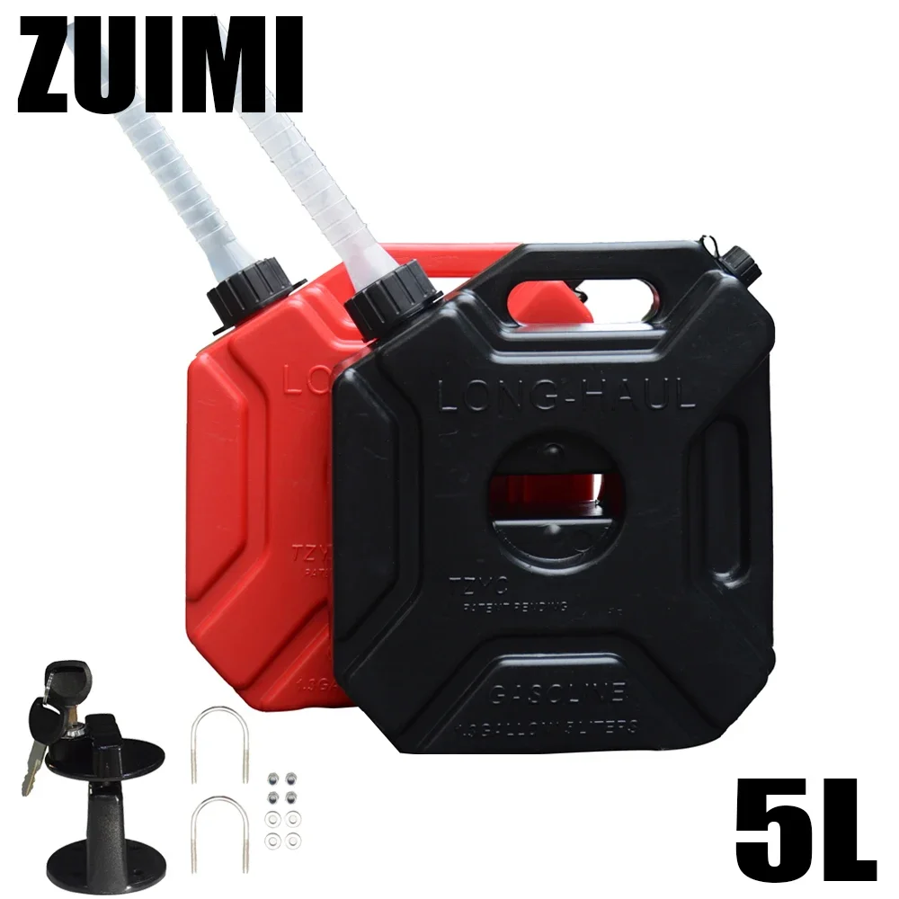 For BMW 5L Fuel Tanks Plastic Petrol Cans Car Jerry Can Mount Motorcycle Jerrycan Gas Can Gasoline Oil Container fuel Canister