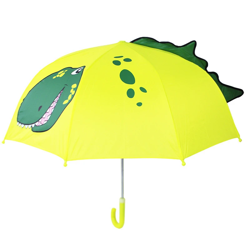 Paraguas dibujos animados para niños y niñas, sombrilla de mango largo, modelado orejas 3D, - AliExpress