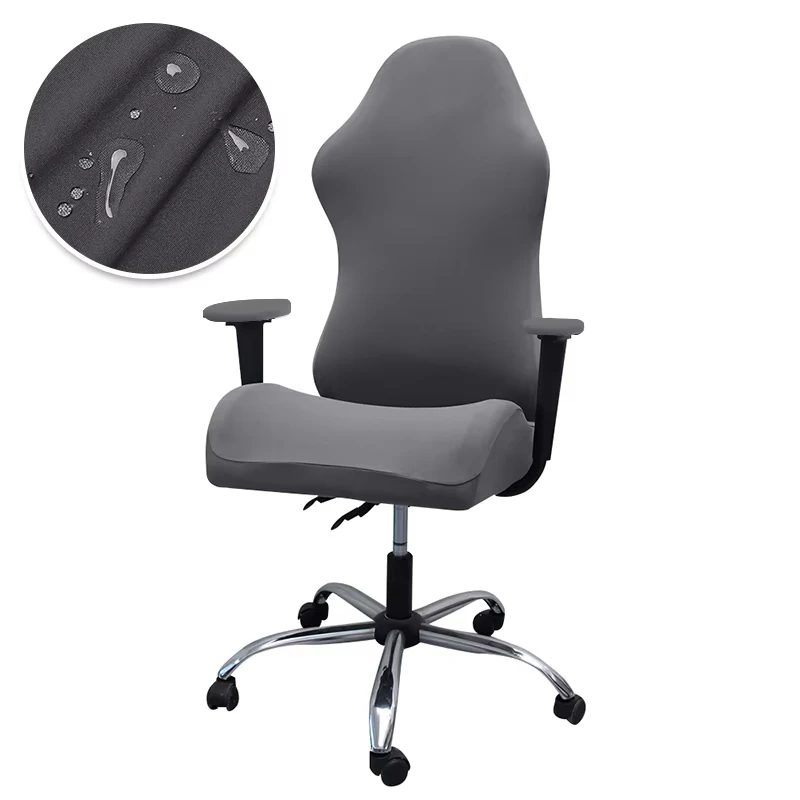 Elastic Spandex Office Chair Slipcover - Chair Protection for Armchairs & Gaming Chairs