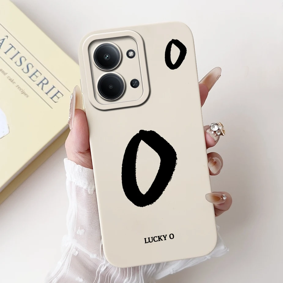 Cute Lucky Letters Shockproof Phone Case, Soft s Cover