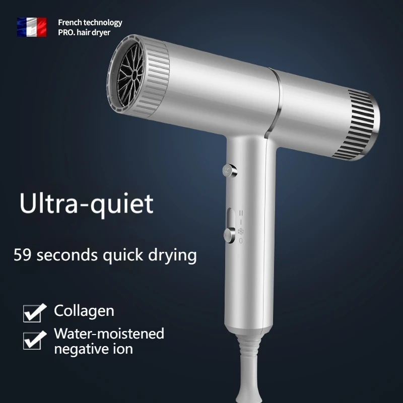 New Concept Hair Dryer Professional Quick Drying Low Noise Dryer Blue Light Negative Ion Hair Care Personal Care Products hair dryer