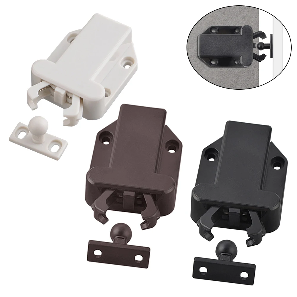 Non-magnetic Handle Free One Touch Opening Latch Drawer Cabinet Hardware Cabinet / Bedroom 1 Piece door latch,cabinet latch