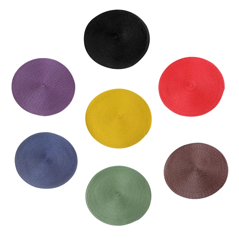 Placemats Round Dining Table Pad Round Placemats Table Mats 15 38cm