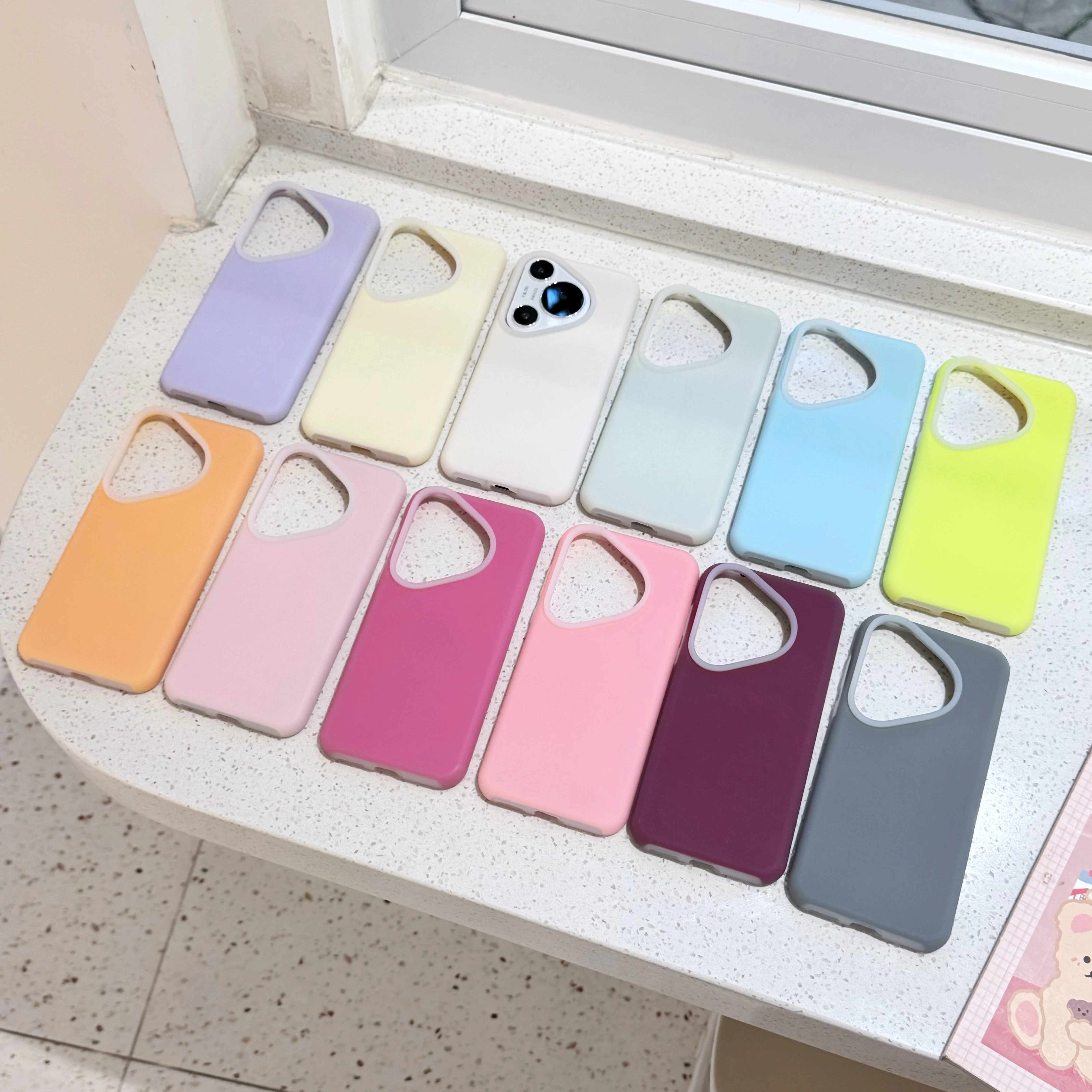 Fluorescent Jelly Feel Liquid Silicone Matte Shockproof Protective Case