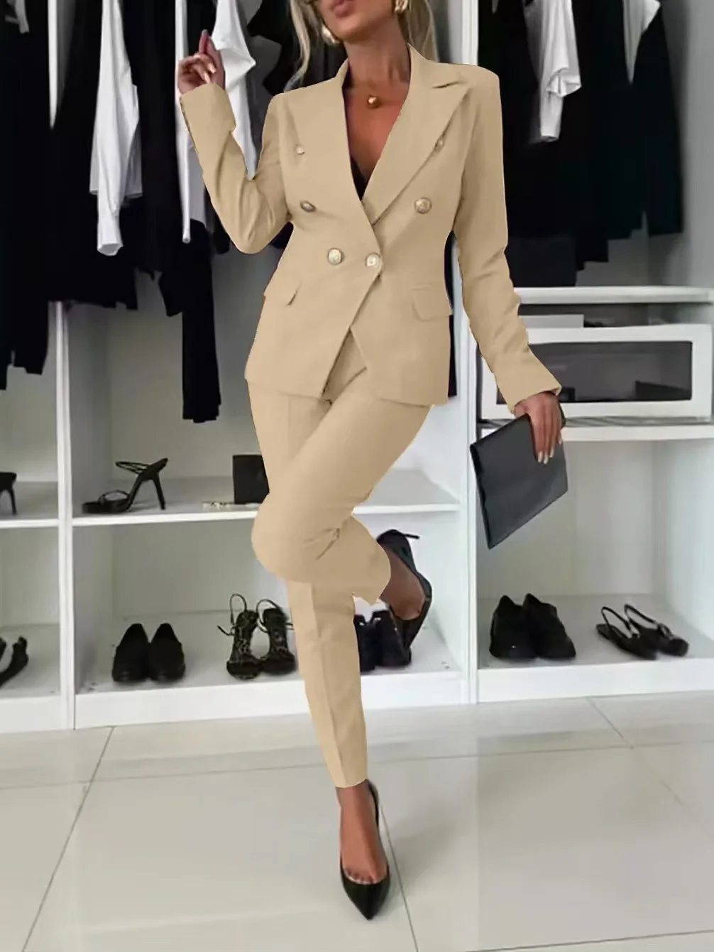 Women Office 2 Piece Set side view