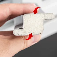 แถบซีลหน้าต่างแบบมีกาวในตัวรูปตัว Z ป้องกันลม ป้องกันเสียงรบกวน สำหรับประตูหน้าต่างบานเลื่อน ทนทาน ติดตั้งง่าย 6