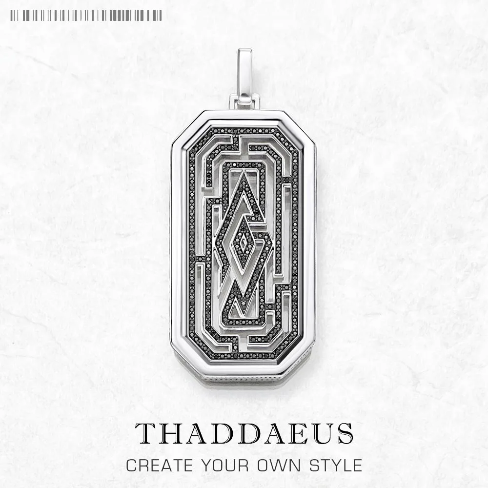 Ciondolo labirinto Brand New Edgy labyrinlabirinto gioielli fortunati  accessori in argento Sterling 925 medaglietta per cani regalo per donna e  uomo - AliExpress, image size:1000x1000