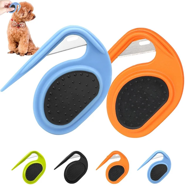 Pet Comb Dog Cat Hair Cutter Comb Dog Cat Hair Cutter Comb Anti-slip Pet Hair Remover Brush Stainless Steel Dog Accessor 2