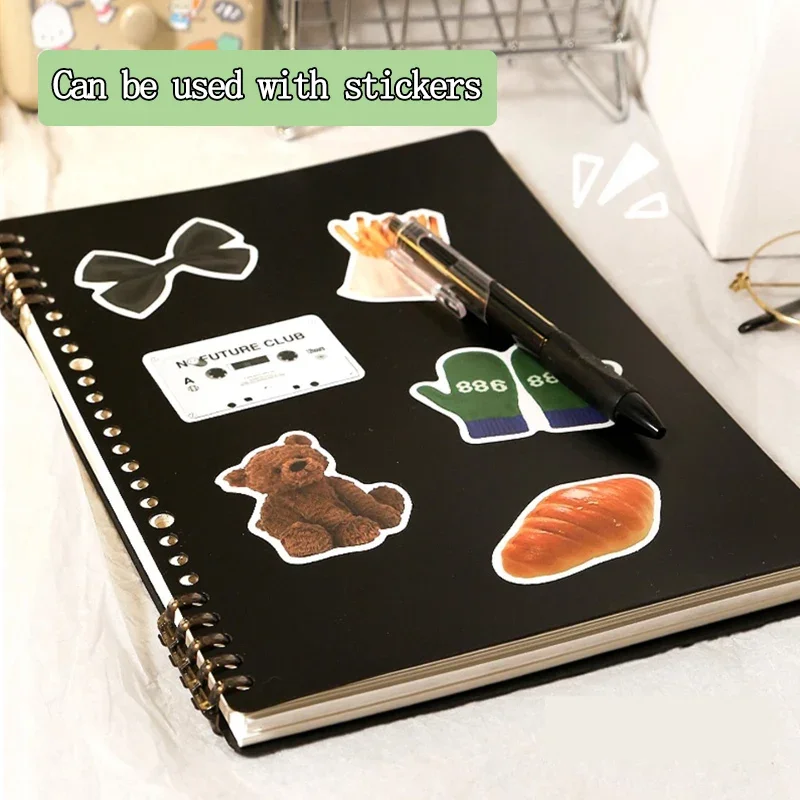 Loose Leaf Notebook refillable page Diary Planner Office School Supplies Stationery cute gel pen student writing a5 cute shell - 4