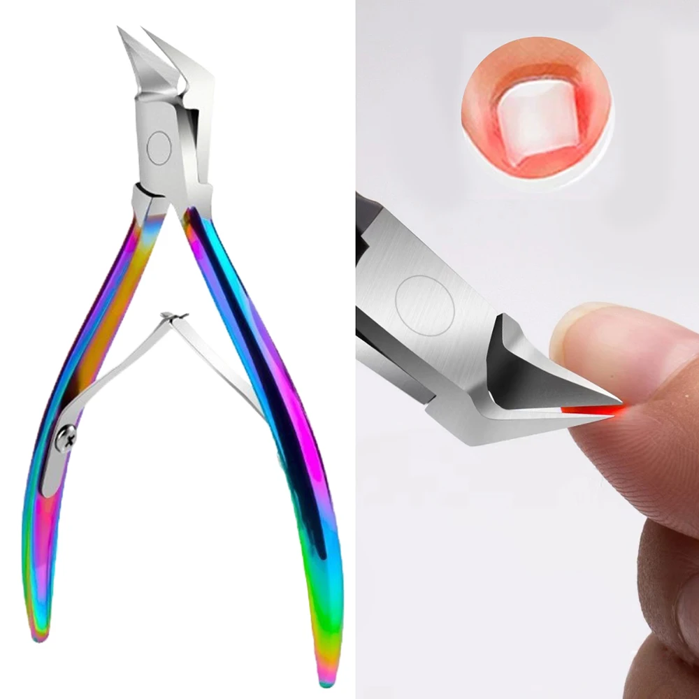 Toe Nail Clipper Set Stainless Steel Dead Skin Art Pedicure Plier Cutter Scissor Tool For Thick Ingrown Nails Paronychia