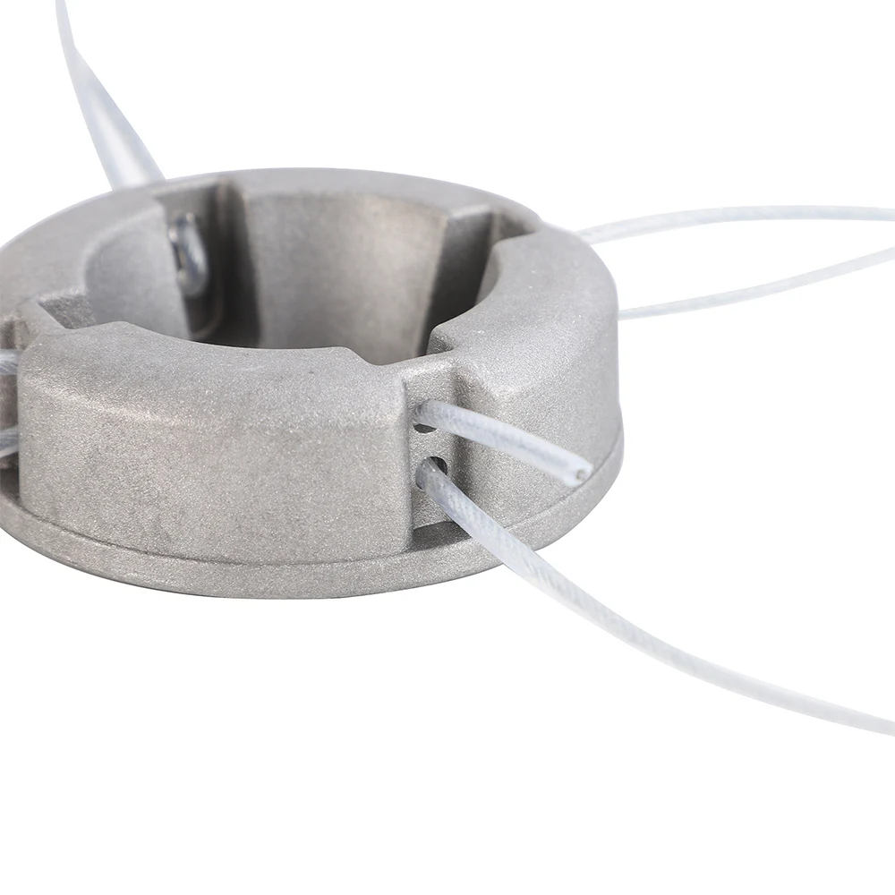 1PCS Aluminum Trimmer Head 5/8 inch/15mm Through Hole Fit String Trimmer Replacement Head Wire Rope Weed Head Accessories